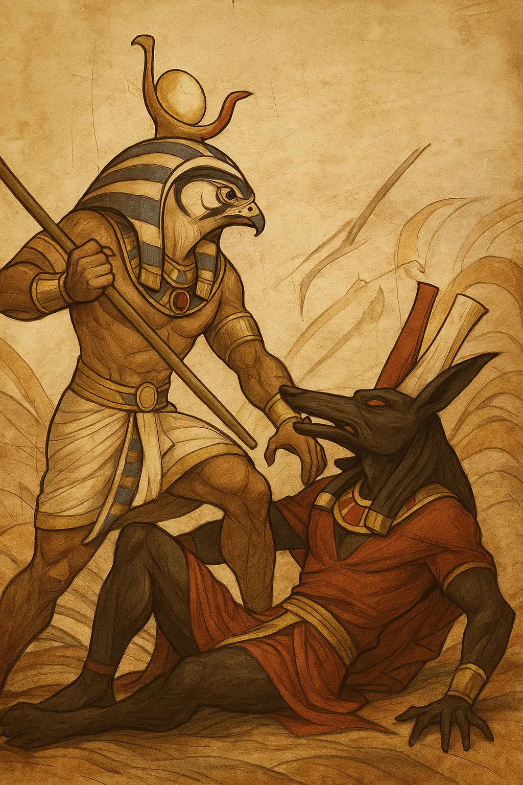 Set vs. Horus — An Eternal Clash of Chaos and Order