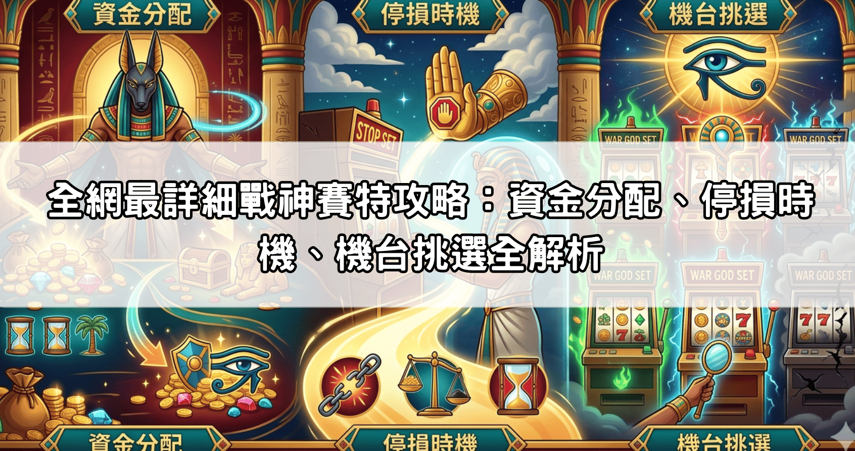 全網最詳細戰神賽特攻略：資金分配、停損時機、機台挑選全解析